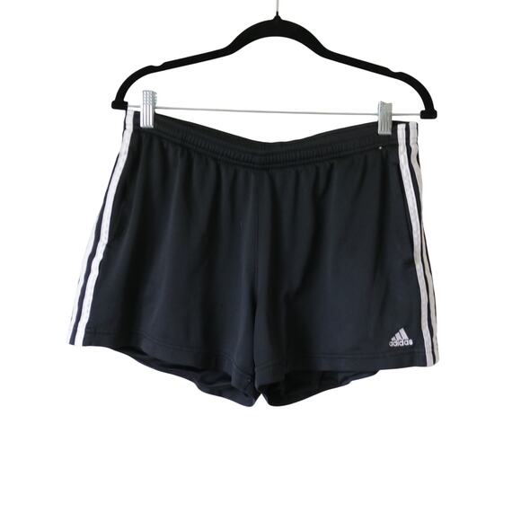 Women's Adidas Black Athletic Shorts Large - Picture 1 of 5